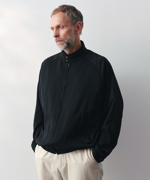 ブルゾン アウター 「SILKα/シルクアルファ」SILK α Minimal Jacket メンズの画像