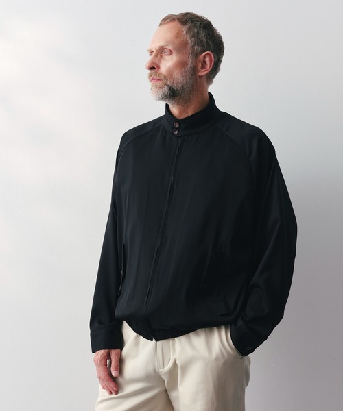 ブルゾン アウター 「SILKα/シルクアルファ」SILK α Minimal Jacket メンズの画像