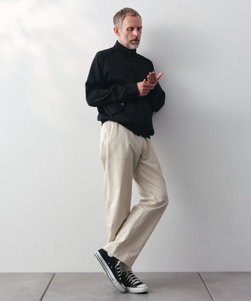 ブルゾン アウター 「SILKα/シルクアルファ」SILK α Minimal Jacket メンズの画像