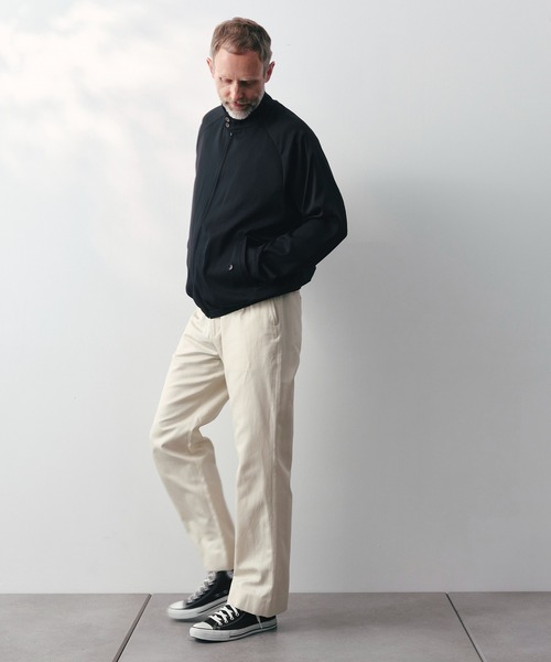 ブルゾン アウター 「SILKα/シルクアルファ」SILK α Minimal Jacket メンズの画像