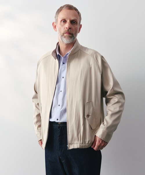ブルゾン アウター 「SILKα/シルクアルファ」SILK α Minimal Jacket メンズの画像