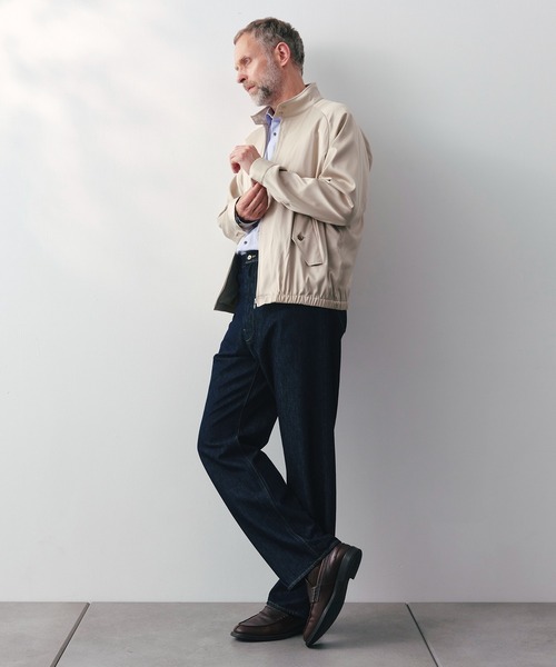ブルゾン アウター 「SILKα/シルクアルファ」SILK α Minimal Jacket メンズの画像