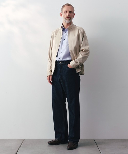 ブルゾン アウター 「SILKα/シルクアルファ」SILK α Minimal Jacket メンズの画像