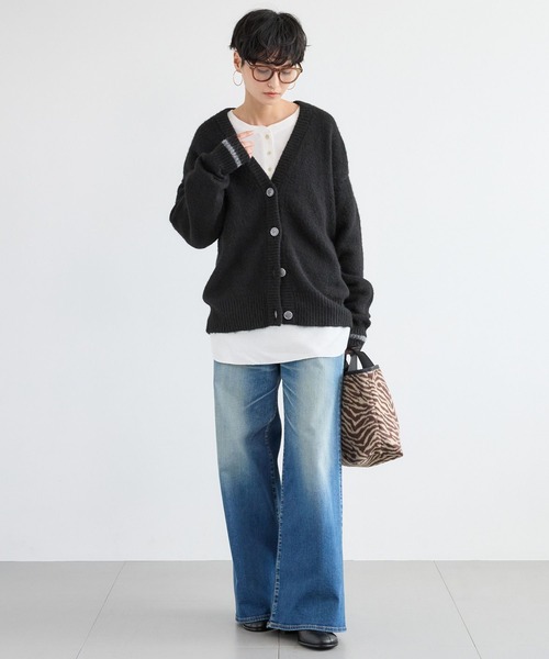 「surt」 ブーツカットデニムパンツ M ブラック レディース_画像7