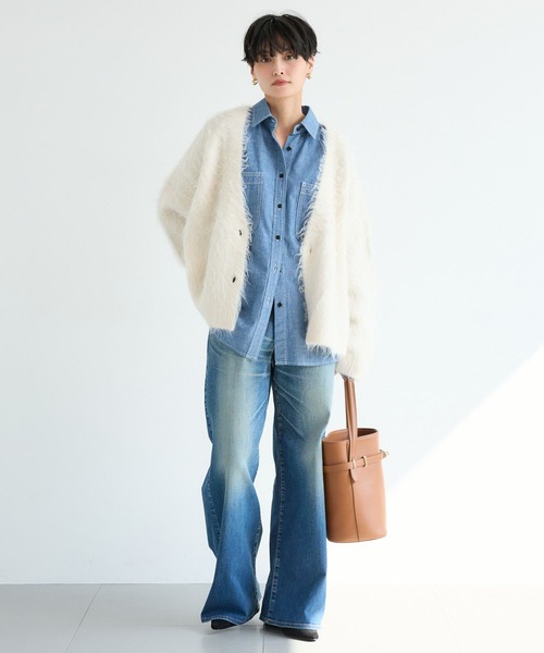 「surt」 ブーツカットデニムパンツ M ブラック レディース_画像9