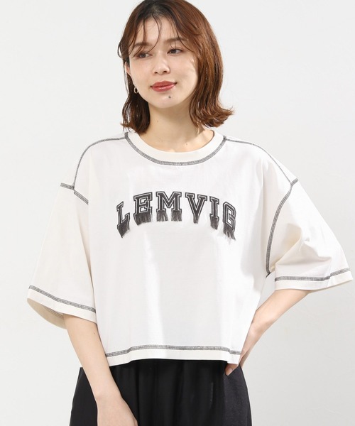 「studio CLIP」 半袖Tシャツ FREE オフホワイト レディース_画像3