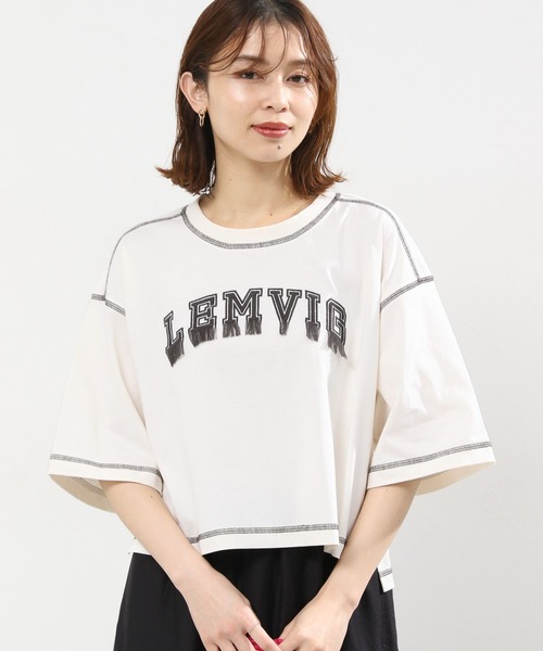 「studio CLIP」 半袖Tシャツ FREE オフホワイト レディース_画像4