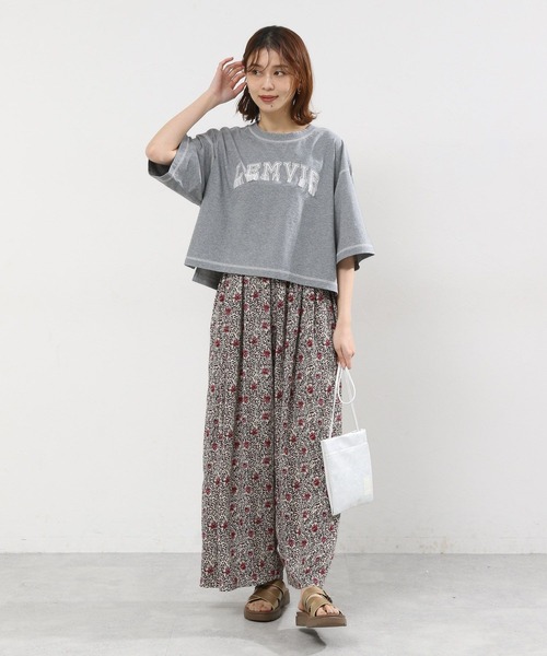 「studio CLIP」 半袖Tシャツ FREE オフホワイト レディース_画像9