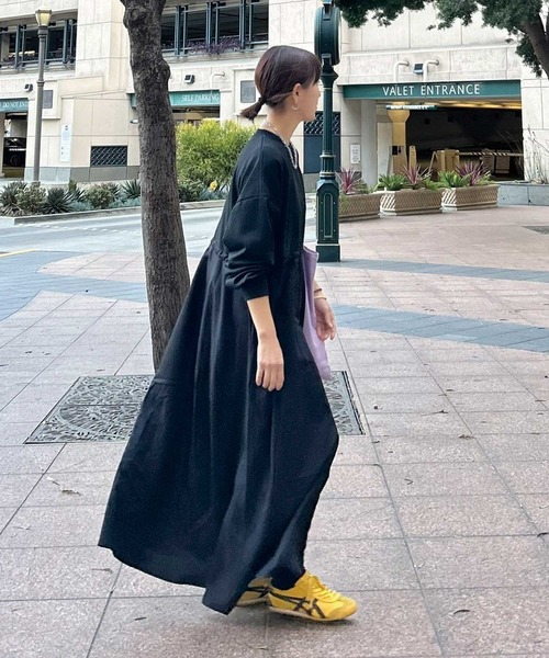 「CORNERS」 ドッキングワンピース L ネイビー レディース_画像6