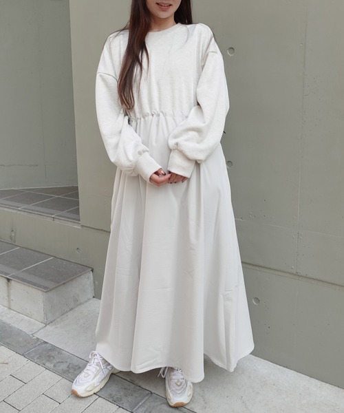 「CORNERS」 ドッキングワンピース L ネイビー レディース_画像8