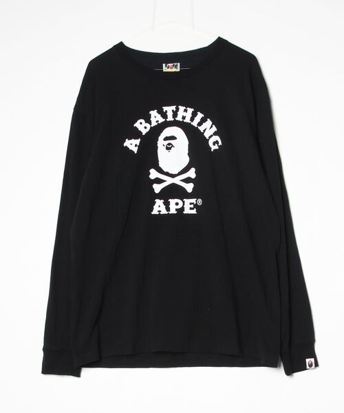 A BATHING APE（アベイシングエイプ） 長袖Tシャツ - ブラック メンズ