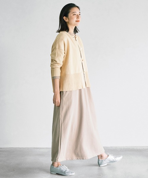 「avecmoi」 ニットカーディガン LARGE アイボリー レディース_画像4
