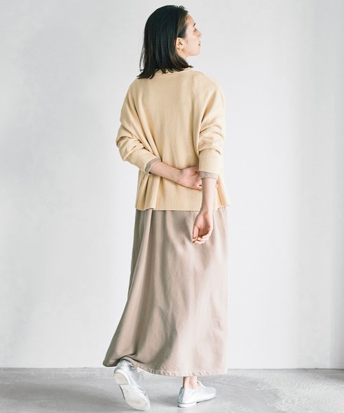 「avecmoi」 ニットカーディガン LARGE アイボリー レディース_画像5