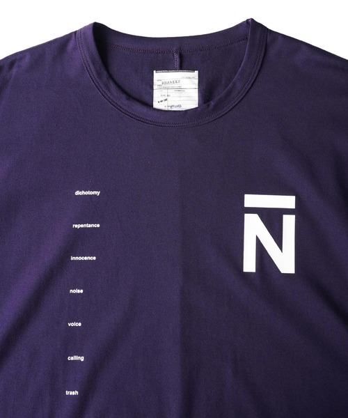 「SHAREEF」 半袖Tシャツ 2 パープル メンズ_画像8