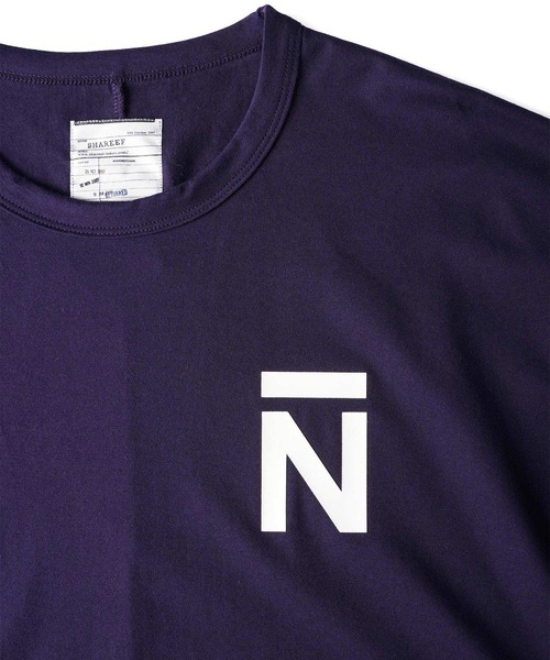 「SHAREEF」 半袖Tシャツ 2 パープル メンズ_画像9
