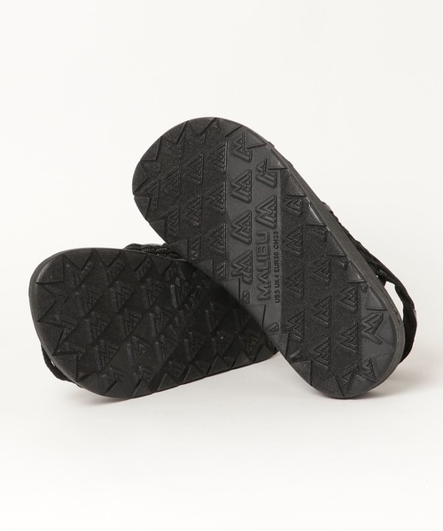 「MALIBU SANDALS」 フラットサンダル 5 ブラック×ホワイト レディース_画像8