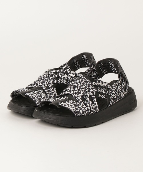 「MALIBU SANDALS」 フラットサンダル 5 ブラック×ホワイト レディース_画像9