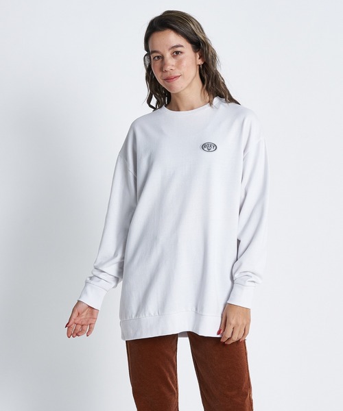 「ROXY」 スウェットカットソー MEDIUM ブラウン レディース_画像2