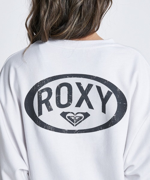 「ROXY」 スウェットカットソー MEDIUM ブラウン レディース_画像4