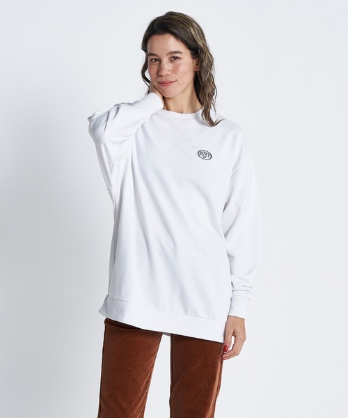 「ROXY」 スウェットカットソー MEDIUM ブラウン レディース_画像5