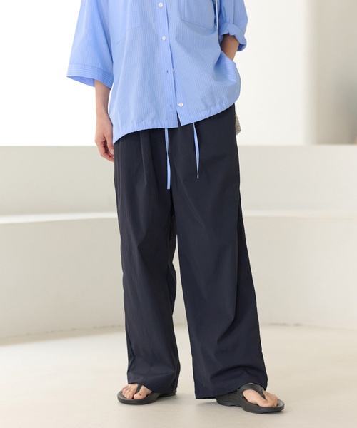 「JOURNAL STANDARD relume」 イージーパンツ 38 ネイビー レディース_画像3