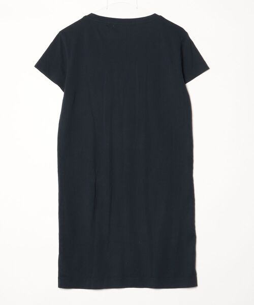 「CARVEN」 半袖ワンピース S ネイビー レディース_画像2