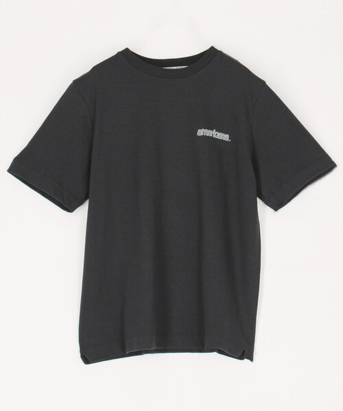 AMERICANA（アメリカーナ） tシャツ 半袖 丸胴 ラフィー バック