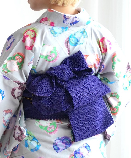 utatane 半幅帯 帯単品 渦編み コットン半幅帯 レディース : ZOZOTOWN