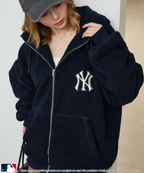 PUBLUX（パブリュクス） パーカー 別注 MLB ボア フーディー 限定展開