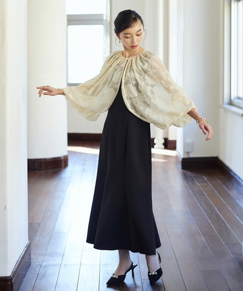 「RUIRUE BOUTIQUE」 ボレロ M ネイビー レディース_画像3