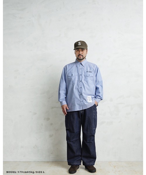 WAIPER.inc ジーンズ 米軍 M-65 カーゴパンツ KURABO DENIM「WP1173