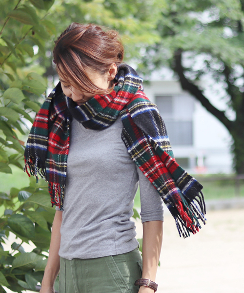 TWEED MILL マフラー ストール ツイードミル 厚手マフラー 別注