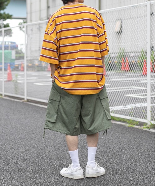 パンツ k Perushu カーゴパンツ ルーズカーゴハーフパンツ メンズ