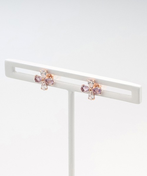 【WEB限定】ESTELLE K10 アメジスト ピアス　定価19,800円 ESTELLE（エステール） ピアス K10 ピンクゴールド アメジスト ピアス