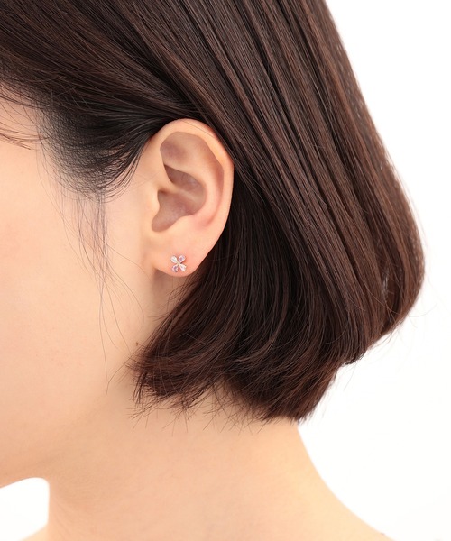 【WEB限定】ESTELLE K10 アメジスト ピアス　定価19,800円 ESTELLE（エステール） ピアス K10 ピンクゴールド アメジスト ピアス