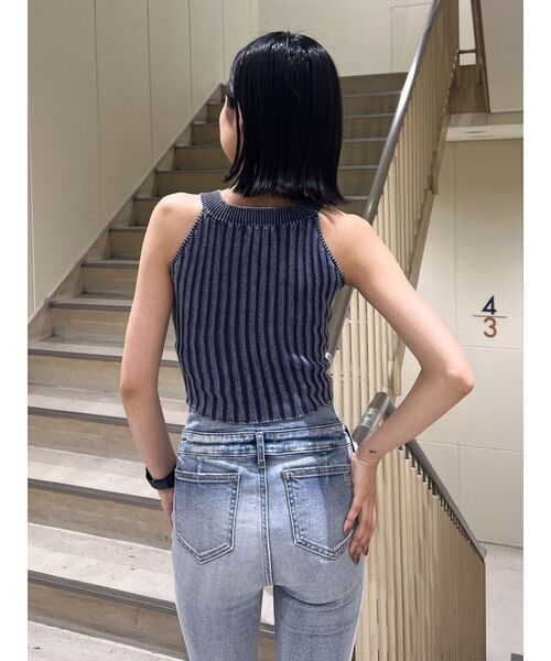 GYDA タンクトップ ブリーチアメスリニット TOPS : ZOZOTOWN