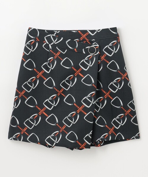 GRACE CONTINENTAL ビットプリントラップパンツ GRACE CONTINENTAL パンツ ビットプリントラップパンツ