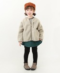 ブルゾン アウター ワイドボアジャケット キッ...の詳細画像4