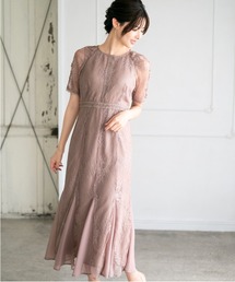 MISCH MASCH ドレス レースギャザーディテールワンピース「結婚