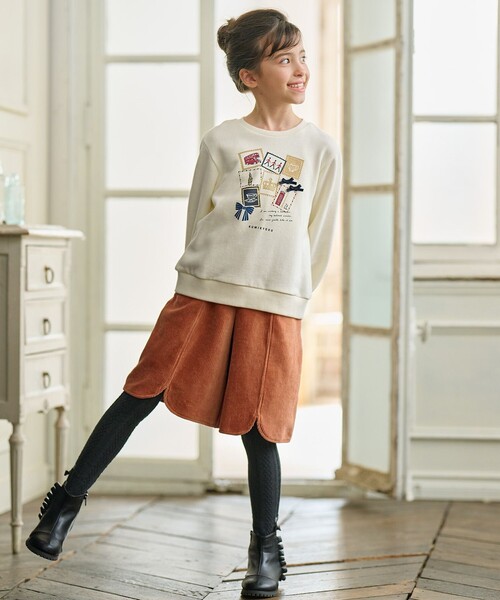 組曲 パンツ 「150-160cm」コーディロイ ハーフパンツ キッズ 子供服  