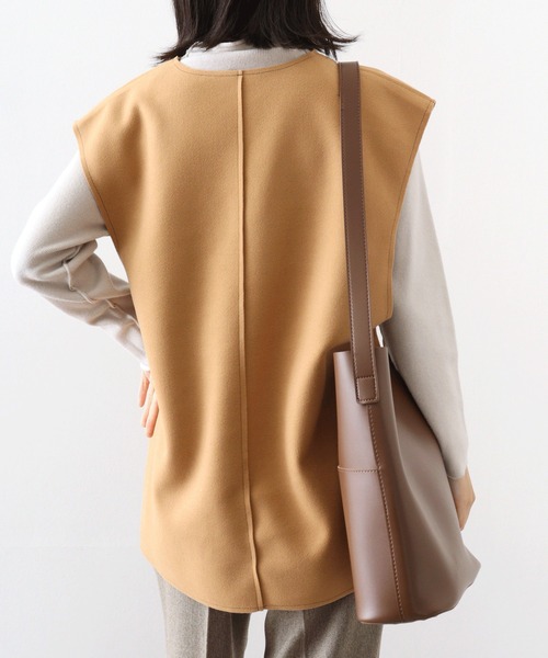 EGLANTINE ベスト ジレ フェイクウールジレ レディース