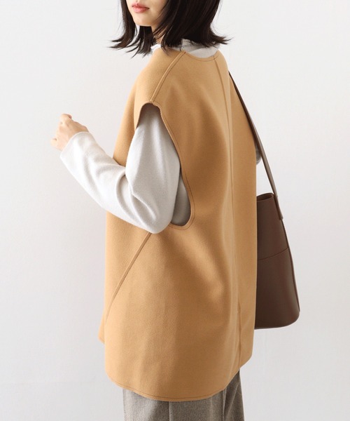 ベスト ジレ 「EGLANTINE」フェイクウールベスト レディース EGLANTINE ベスト ジレ 「EGLANTINE」フェイクウールベスト