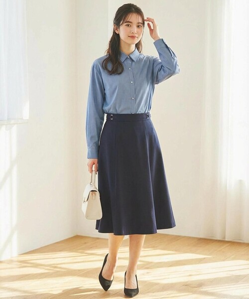 専用　美品　EVERY DAY I LIKE フレアスカート　カシミヤ　ネイビー Deuxieme Classe（ドゥーズィエムクラス）の「* EVERDAY I LIKE FLARE
