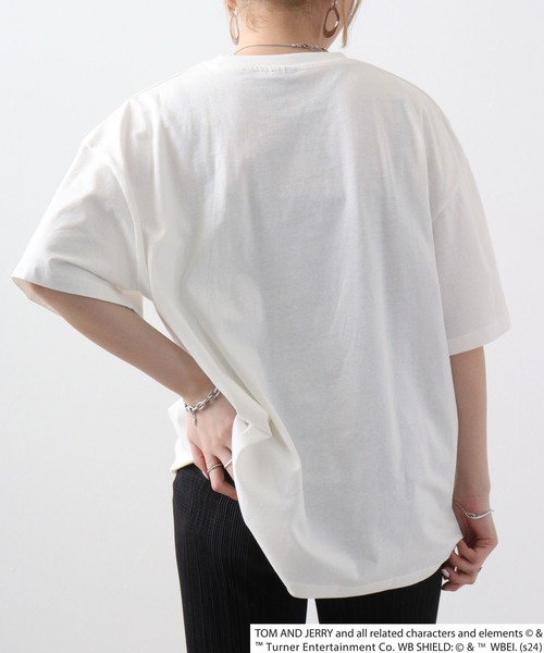 売れ筋商品|||トムテイラー Tシャツ レディース トップス CREW NECK - Print T-shirt - off white tシャツ トムとジェリー柄Tシャツ メンズ レディース : ZOZOTOWN