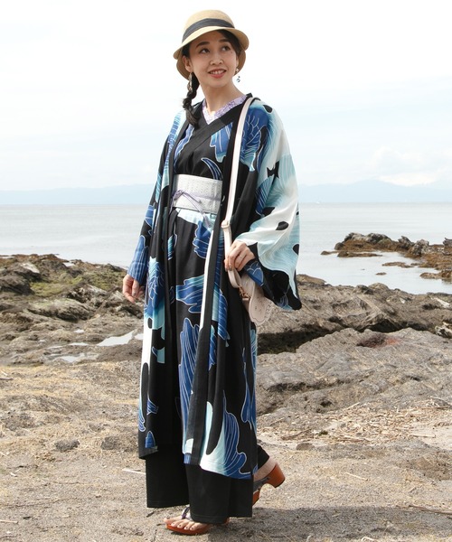 カーディガン 「カヤ」たゆたう金魚 ならいUV長羽織 レディース カヤ カーディガン 「カヤ」たゆたう金魚 ならいUV長羽織