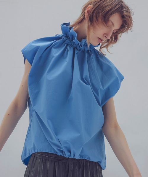 DRESSLAVE ブラウス シャツ big collar off shoulder tops(ビッグ 