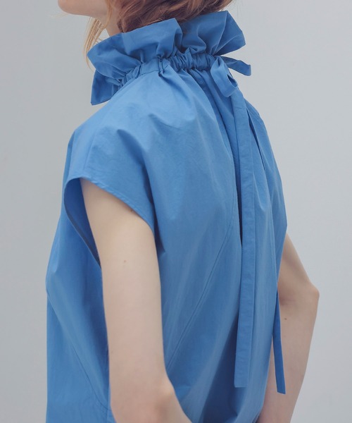 DRESSLAVE ブラウス シャツ big collar off shoulder tops(ビッグ 