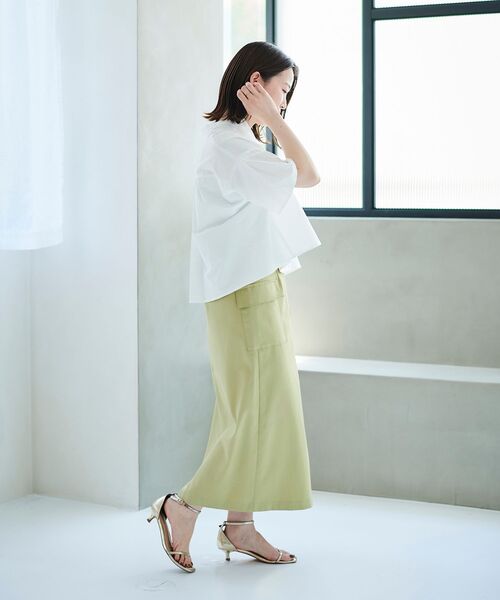 le.coeur blanc（ルクールブラン） スカート 夏 ドライタッチカーゴ