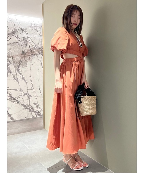 SNIDEL ワンピース 「WEB限定」サイドカットアウトワンピース  