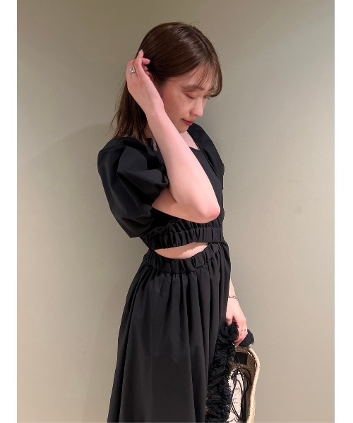 SNIDEL ワンピース 「WEB限定」サイドカットアウトワンピース  